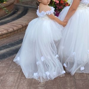 Flower girl high low dress
